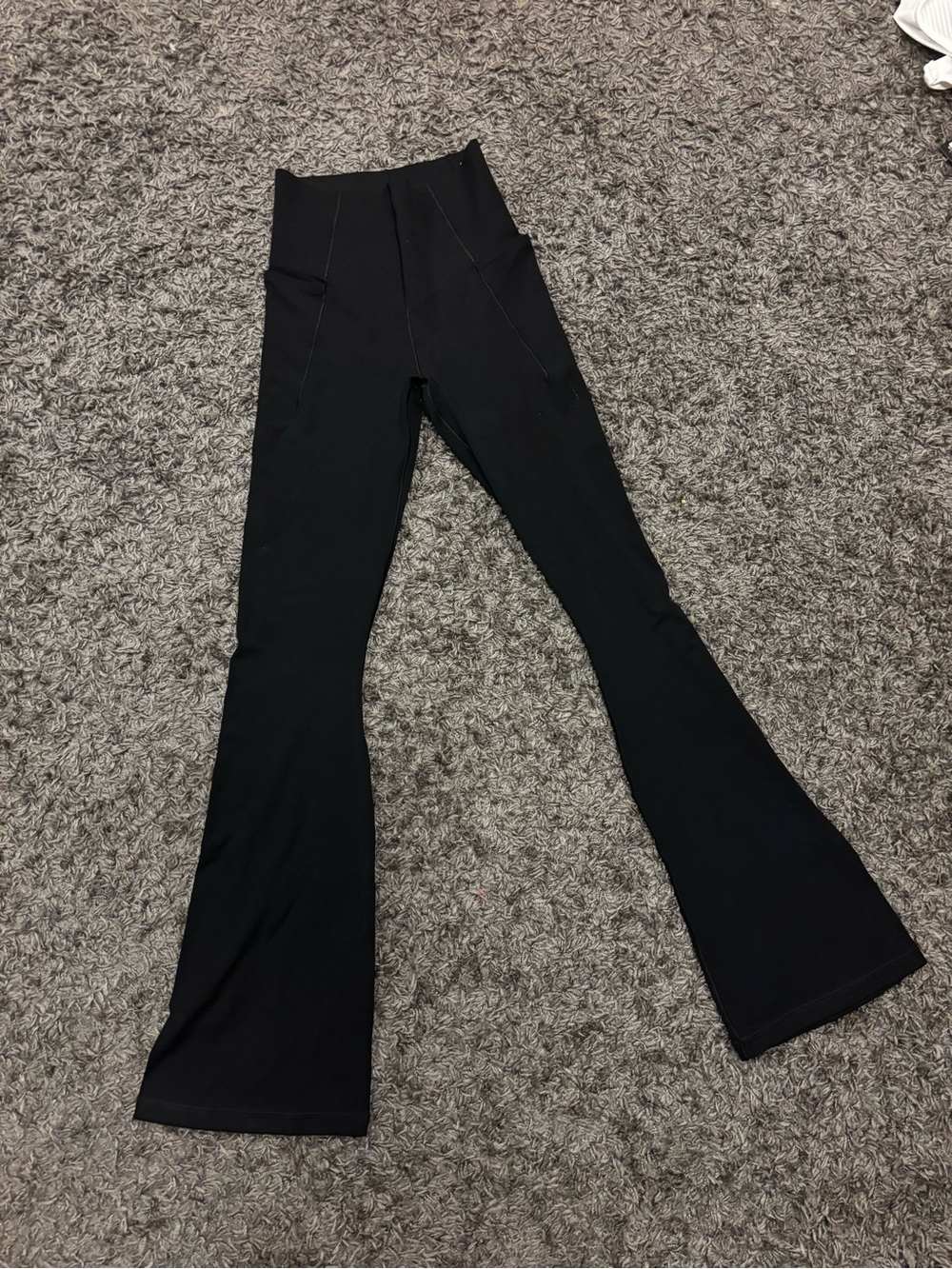 aerie Black High-Waist Flare Leggings